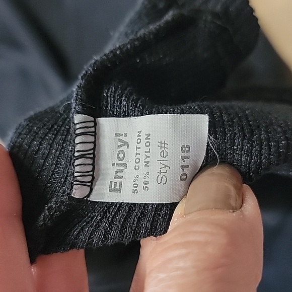 Michael Stars Size One Size Fits Most Black V Neck Sleeveless Knit Top, GUC - Picture 11 of 11